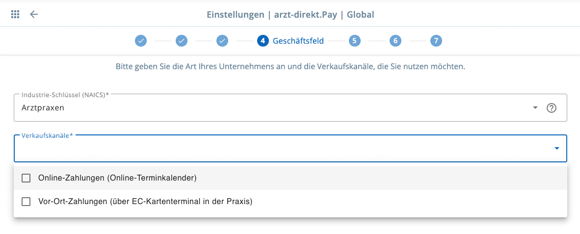 Arzt-Direkt.pay Geschäftsfeld