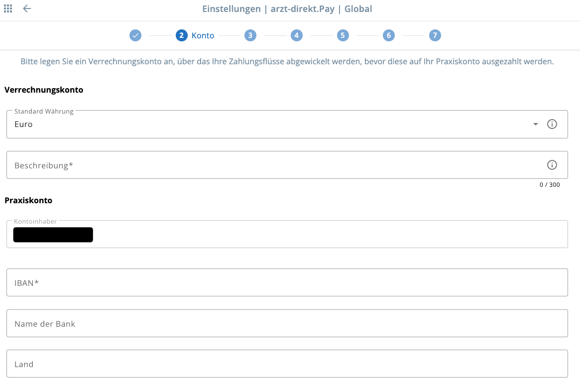 Arzt-Direkt.pay Konto