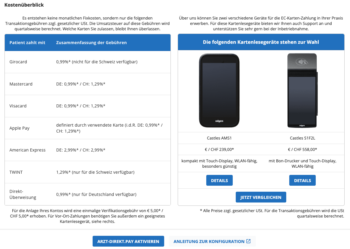 A-D.pay Modul Aktivieren
