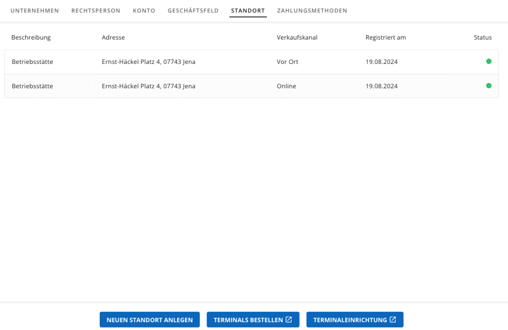 Arzt-Direkt.pay Standortübersicht