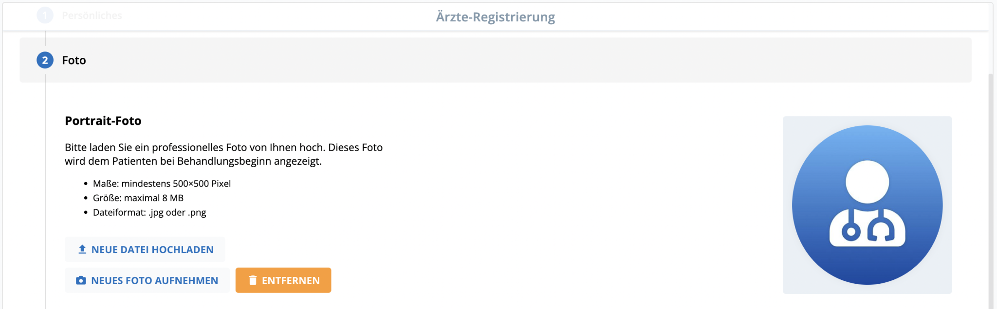 Arzt Direkt Handbuch Ersten Behandler Anlegen Foto 1