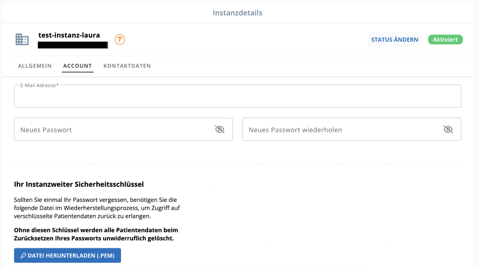 Arzt Direkt Handbuch Instanzdetails Account 1 1