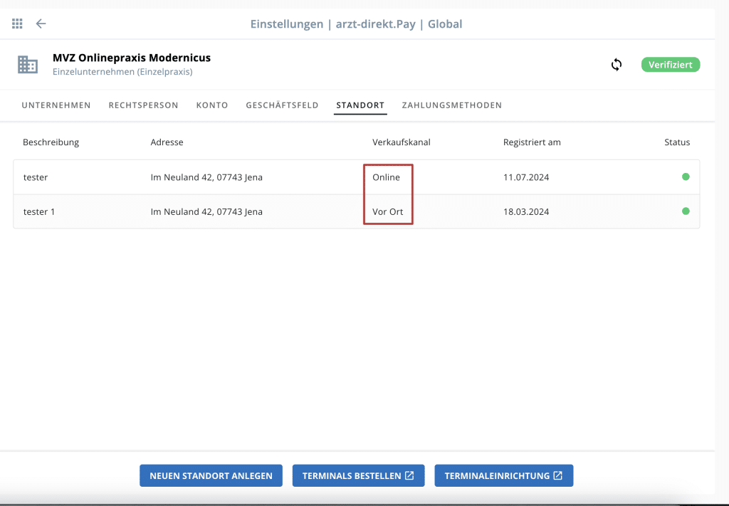 arzt direkt handbuch online terminkalender adpay standorte