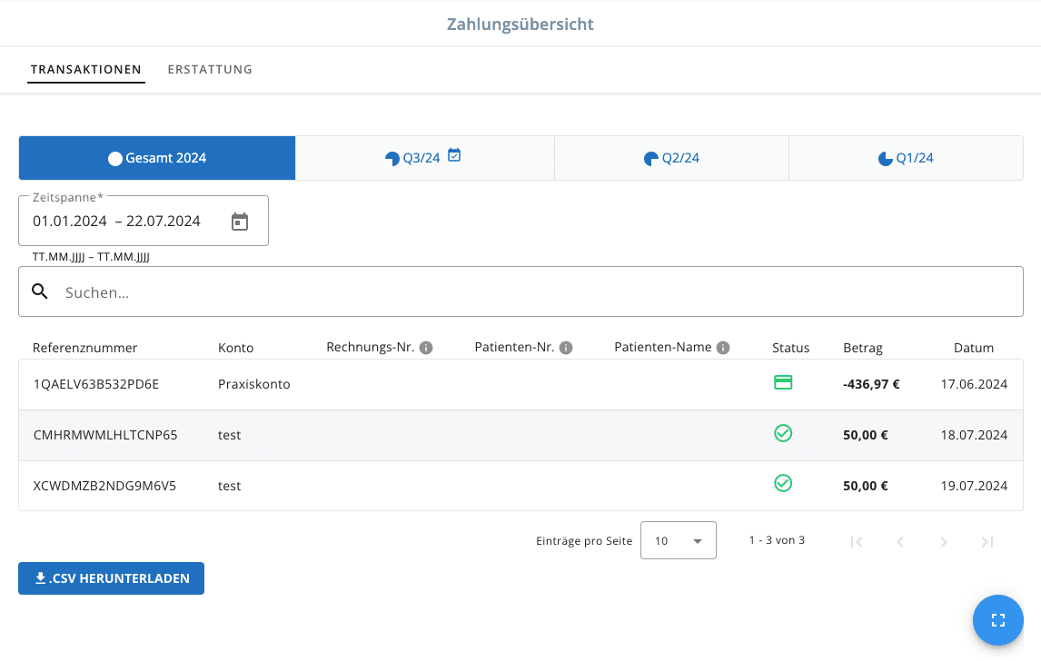 Arzt Direkt Handbuch Online Terminkalender Adpay Zahlungsuebersicht