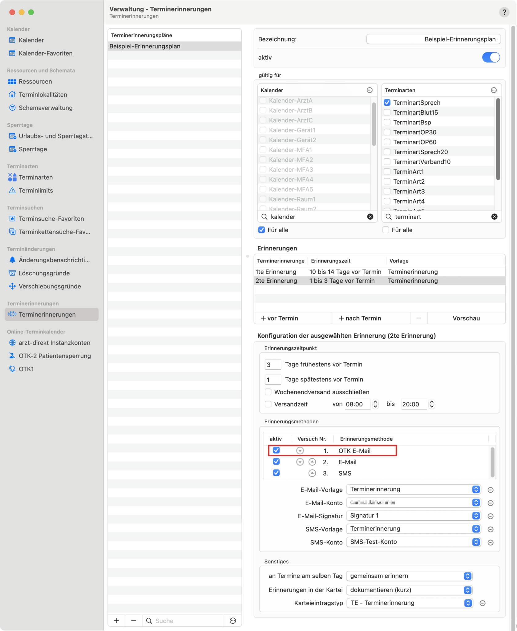 Arzt Direkt Handbuch Otk2 E Mails Tomedo Terminerinnerung