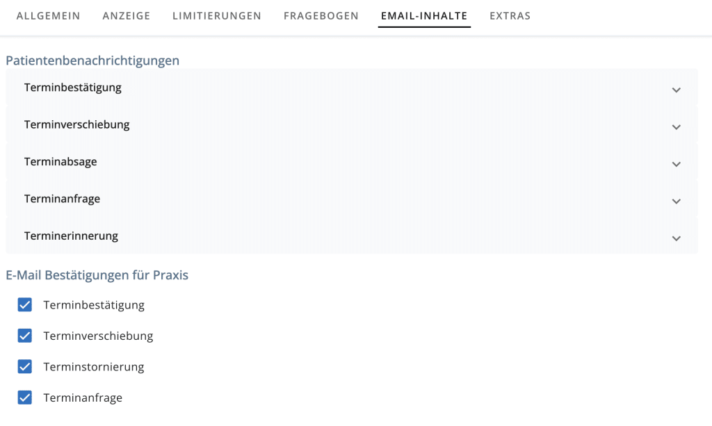 arzt direkt handbuch otk2 terminarten emails