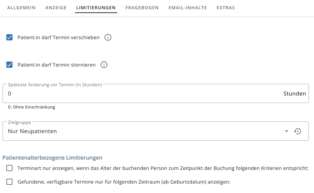 arzt direkt handbuch otk2 terminarten limitierung