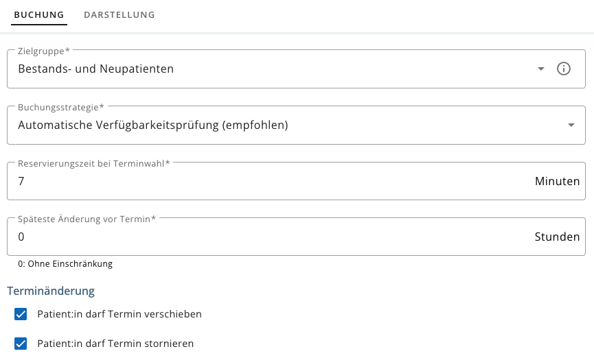 arzt direkt handbuch otk2 terminvoreinstellung buchung