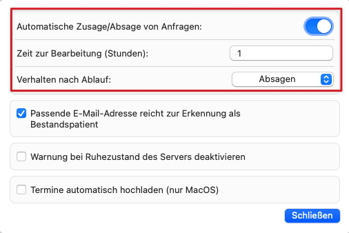arzt direkt handbuch otk2 terminvoreinstellung terminanfrage automatisch