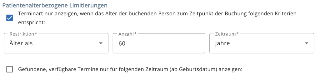 arzt direkt handbuch terminarten limitierung kinderarztmodul check up