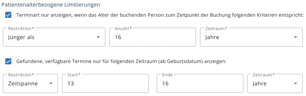 arzt direkt handbuch terminarten limitierung kinderarztmodul j1 toleranz