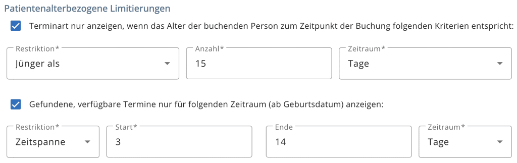 arzt direkt handbuch terminarten limitierung kinderarztmodul u2 toleranz