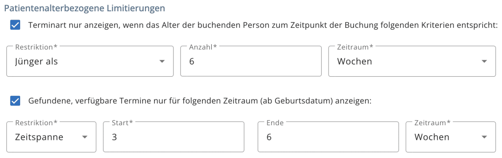 arzt direkt handbuch terminarten limitierung kinderarztmodul u3