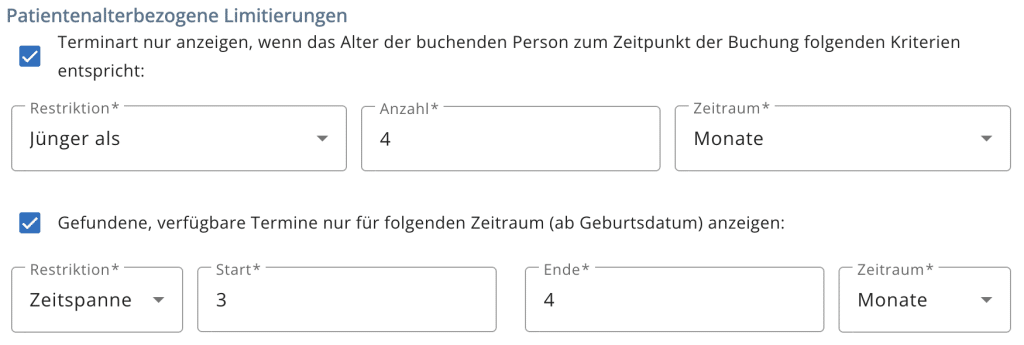 arzt direkt handbuch terminarten limitierung kinderarztmodul u4