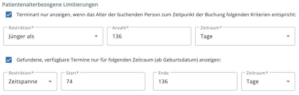 arzt direkt handbuch terminarten limitierung kinderarztmodul u4 toleranz